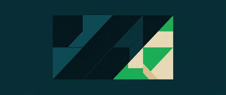 A rectangle split by a diagonal, the smaller part bright
